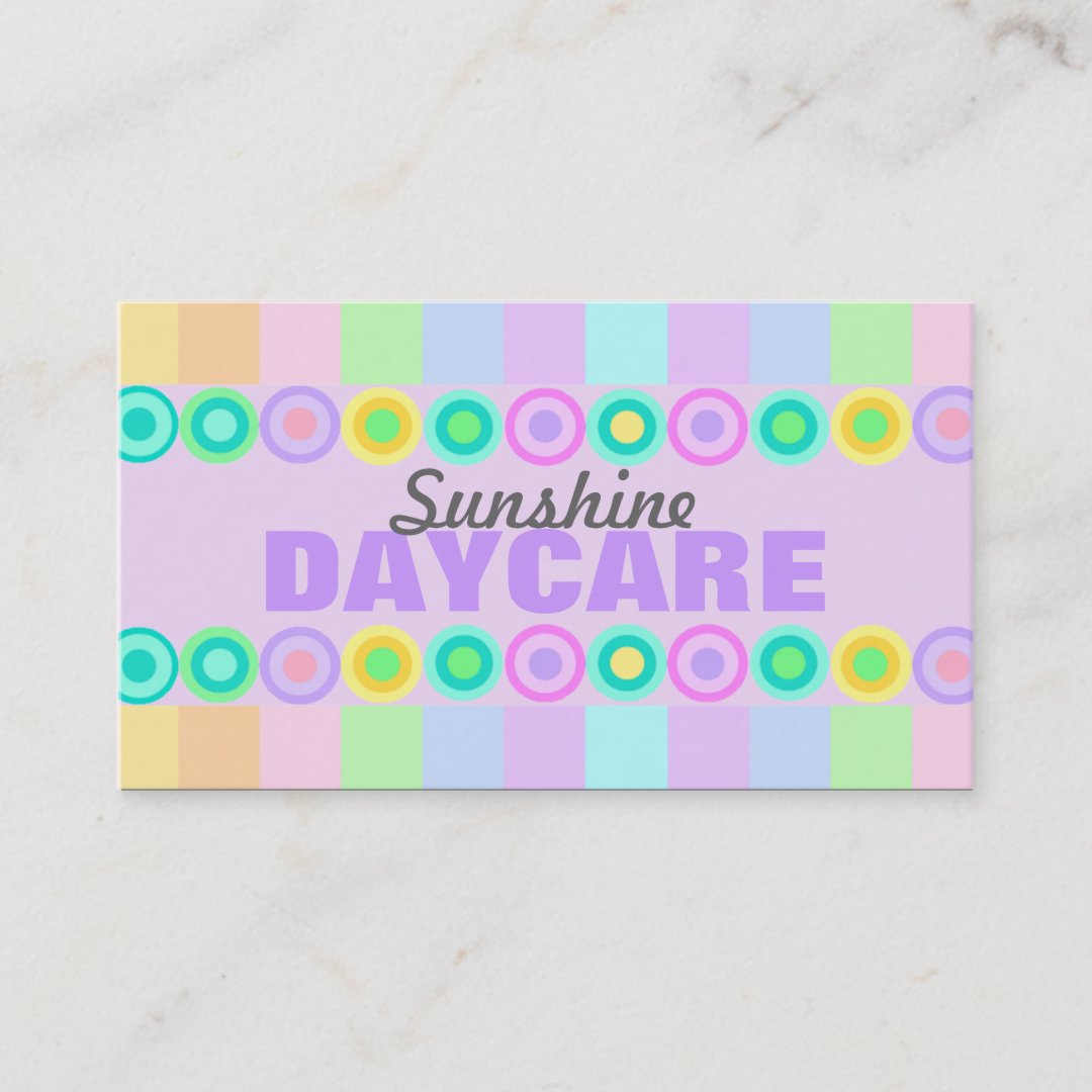 Daycare business Cards | Zazzle