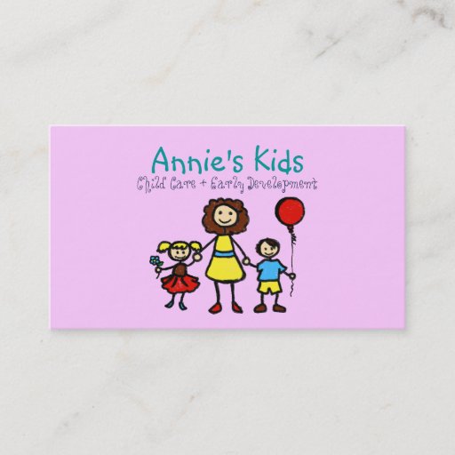 Customizable Daycare Business Cards