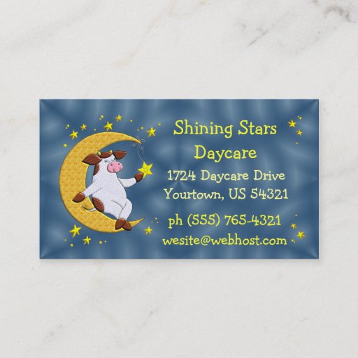 Customizable Daycare Center Business Card