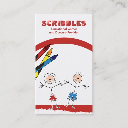 Customizable DAYCARE Child Care Babysitting Business Card