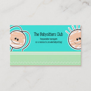 DAYCARE Child Care Babysitting Business Card
