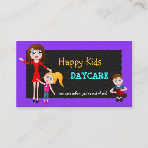 Customizable Daycare, Child Care, Babysitting Business Cards