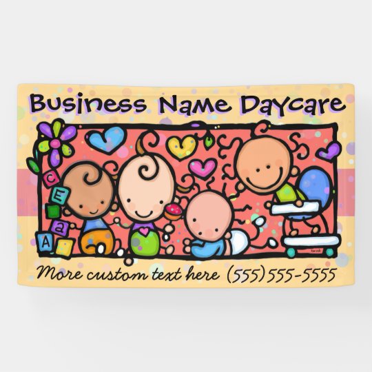 Daycare.Child Care.PreSchool.Customizable Banner