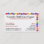 Daycare Childcare Babysitting Business Card at Zazzle