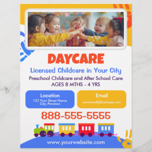 Daycare Childcare Kindergarten School Fun Flyer