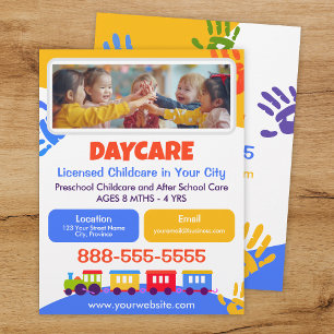 Daycare Childcare Kindergarten School Fun Flyer