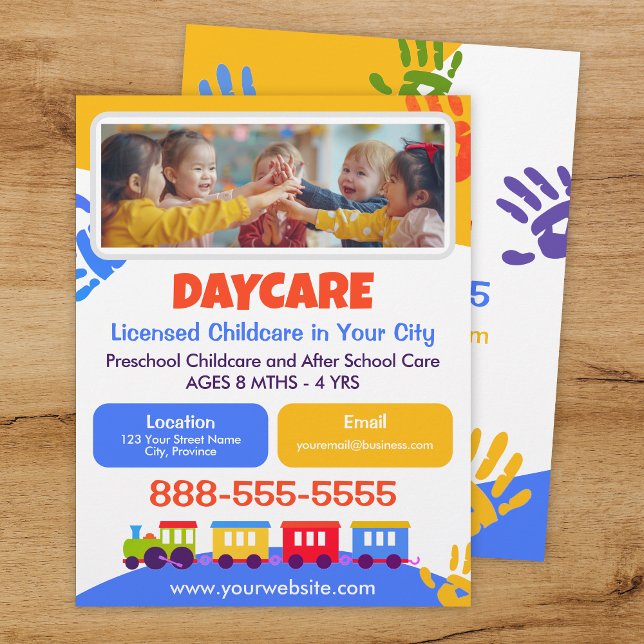 Daycare Childcare Kindergarten School Fun Flyer (Creator Uploaded)