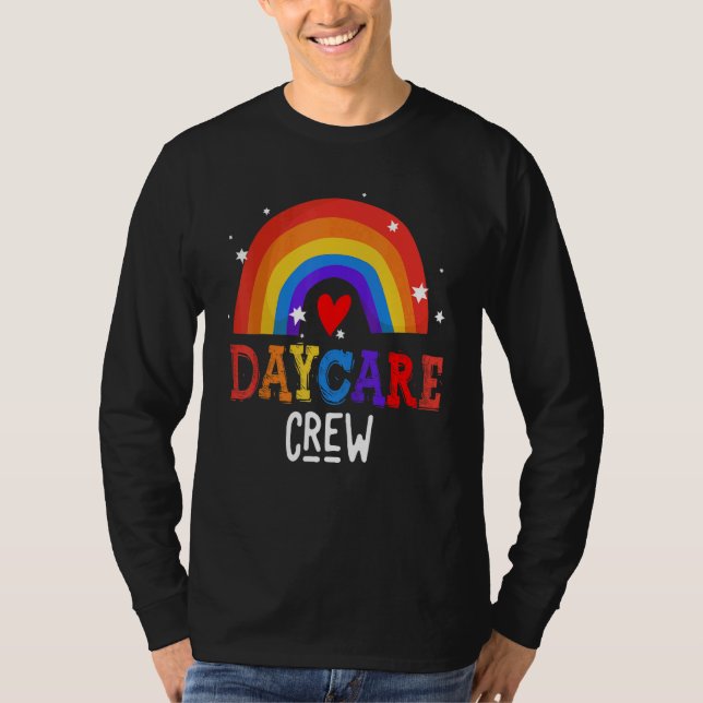 Daycare Crew School Childcare Provider Team Teache T-Shirt (Front)