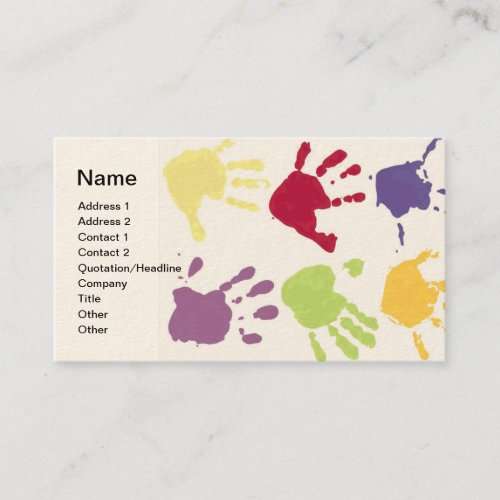 Daycare Hands Business Card