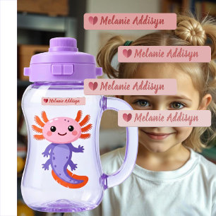 Daycare Label Pack Pink Heart Personalized