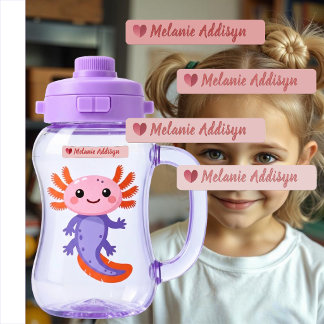 Daycare Label Pack Pink Heart Personalized