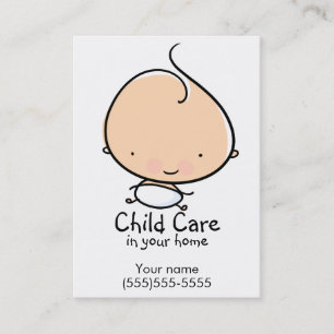 Daycare or Babysitting custom business card