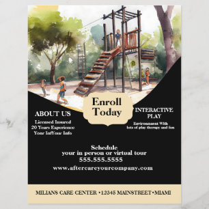 Daycare Playground Park Center Flyer