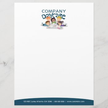Daycare Professional Letterhead by wrkdesigns at Zazzle