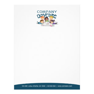 letterhead daycare professional stationery zazzle