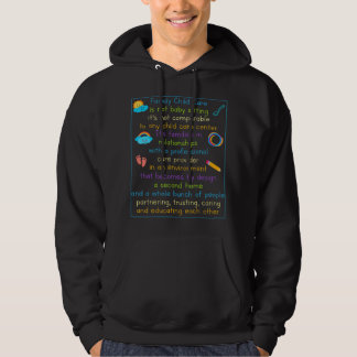 Daycare Provider Day Care Child Care Childcare Tea Hoodie