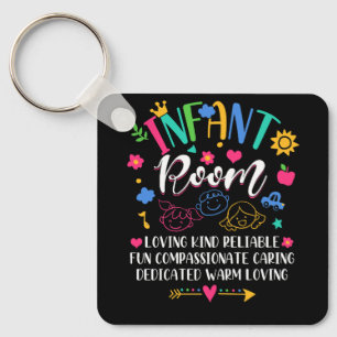 Daycare Provider Loving Kind Reliable Infant Room Keychain