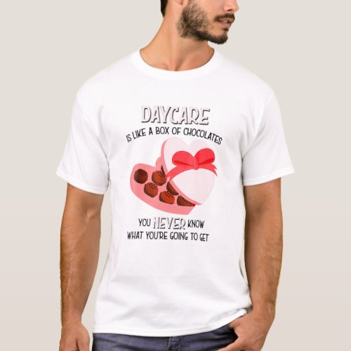 Daycare School Teacher Valentines Day T_Shirt