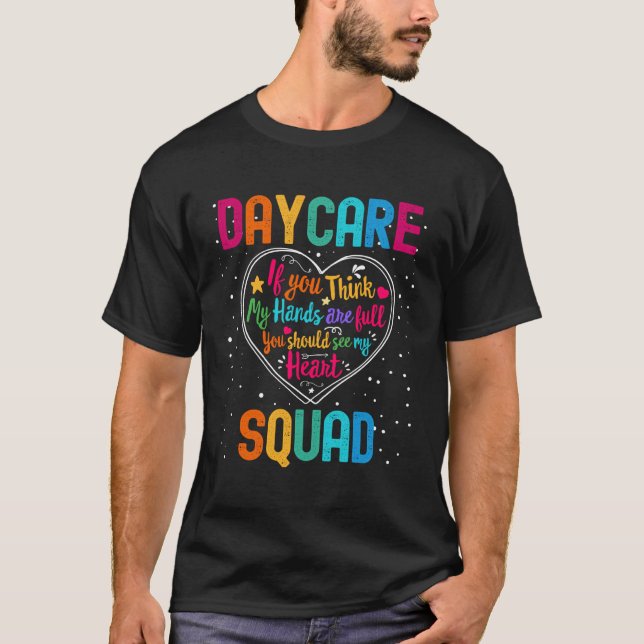 Daycare Squad Appreciation Week Back to School Hea T-Shirt (Front)