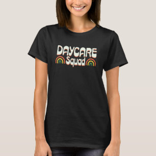 Daycare Squad Retro 70s Groovy Vintage Childcare T T-Shirt