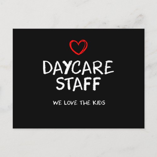 Daycare Staff Print Postcard