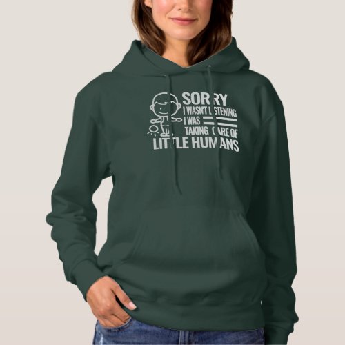 daycare teacher for women childcare school funny hoodie