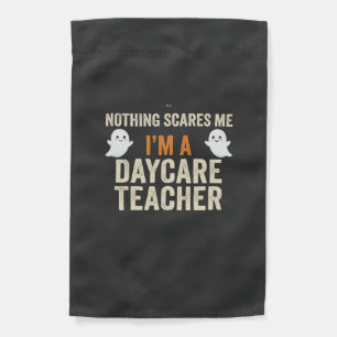 Daycare Teacher Halloween Ghost Design_1 Garden Flag
