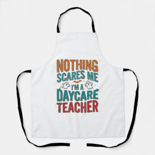 Daycare Teacher Halloween Ghost Vintage Shirt Desi Apron