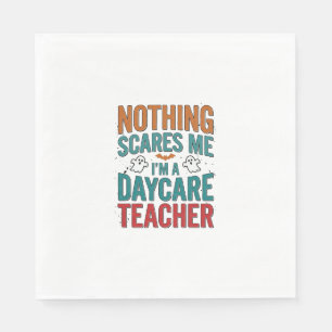 Daycare Teacher Halloween Ghost Vintage Shirt Desi Napkins