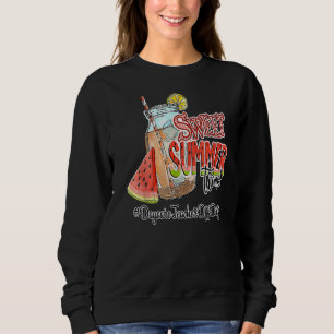 Daycare Teacher Off Duty Summer Break Sweet Summer Sweatshirt