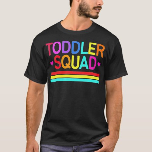 Daycare Team Childcare Teacher Toddler squad afric T_Shirt