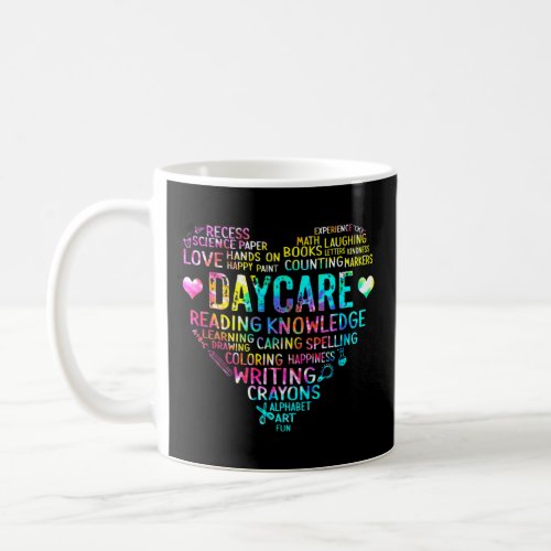 Daycare Team Tie Dye Heart Back To School  1  Coffee Mug