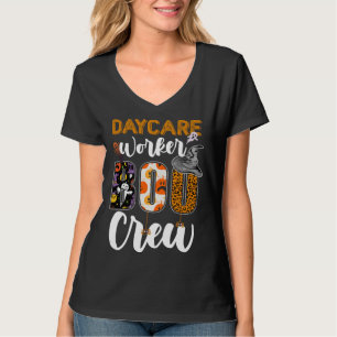 Daycare Worker Boo Crew Halloween Daycare Matching T-Shirt