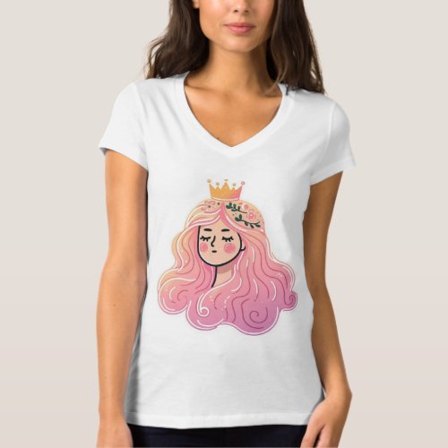 Daydream Believer Floral Fantasy Womens T_Shirt
