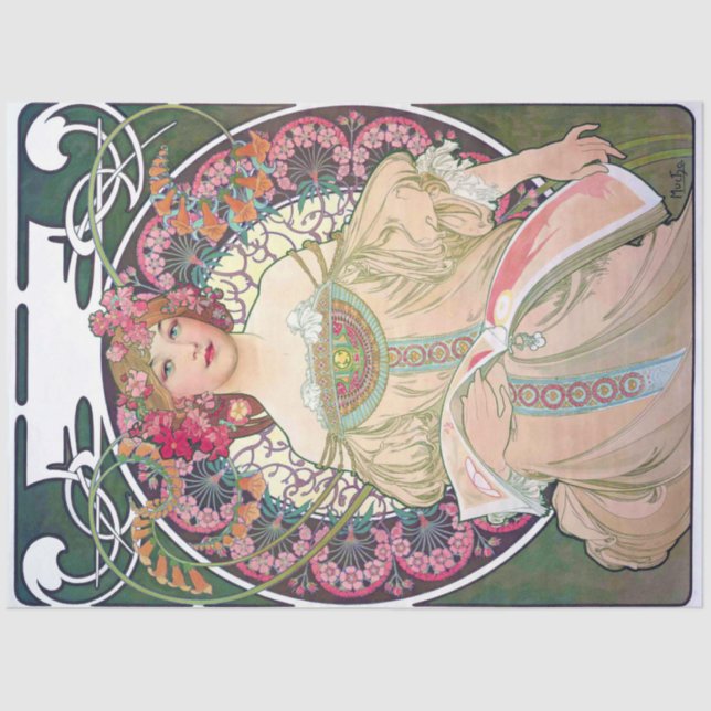 Daydream (Spring), Mucha Tissue Paper (Front)