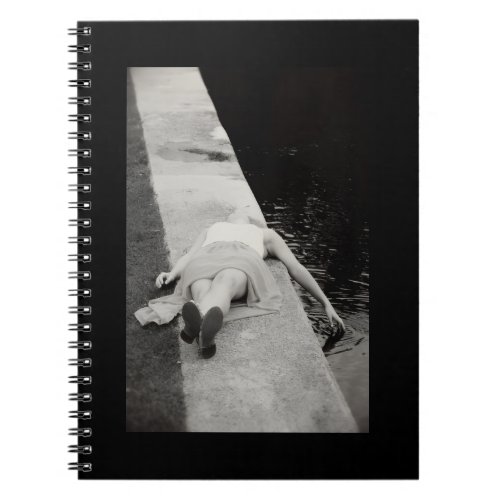 Daydreaming Black and White Photo Notebook