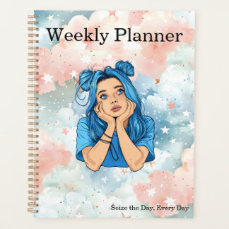 Daydreaming & Colorful Clouds Weekly Planner