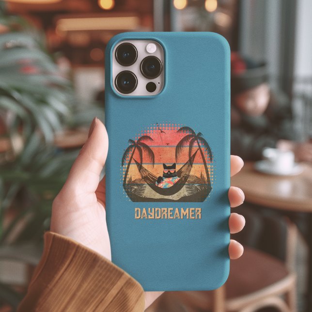 Daydreaming Cool Cat's Tropical Escape Case-Mate iPhone Case (Daydreaming Cool Cat's Tropical Escape Case-Mate iPhone Case)