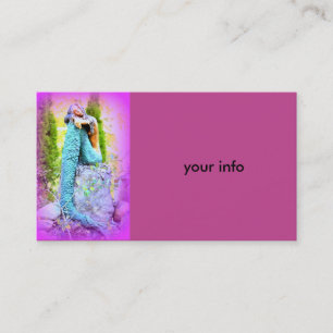 daydreaming mermaid business card
