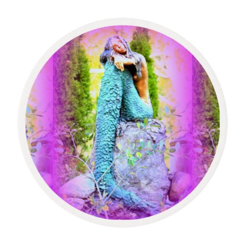 daydreaming mermaid edible frosting edible frosting rounds