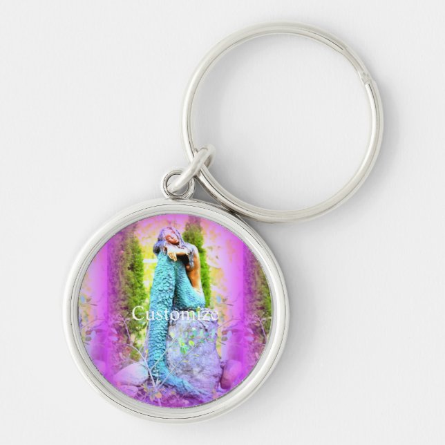 Daydreaming mermaid Thunder_Cove Keychain (Front)