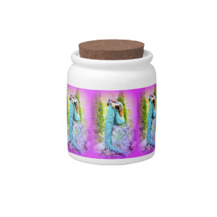 daydreaming mermaids candy jar