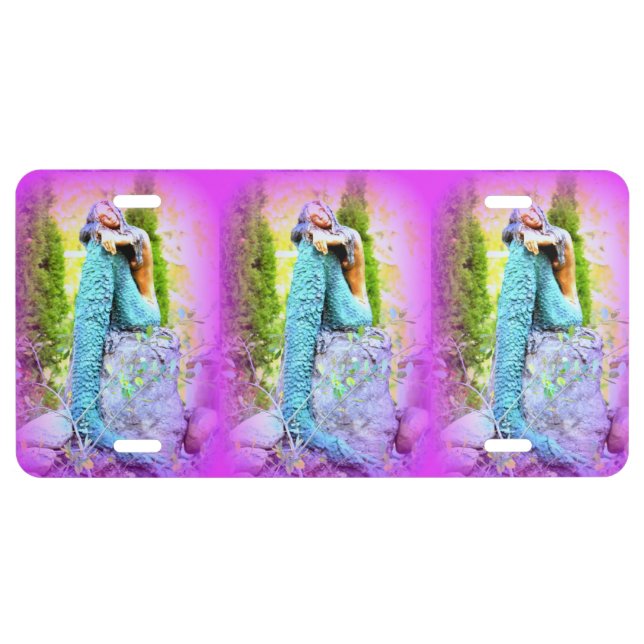 daydreaming mermaids license plate (Front)