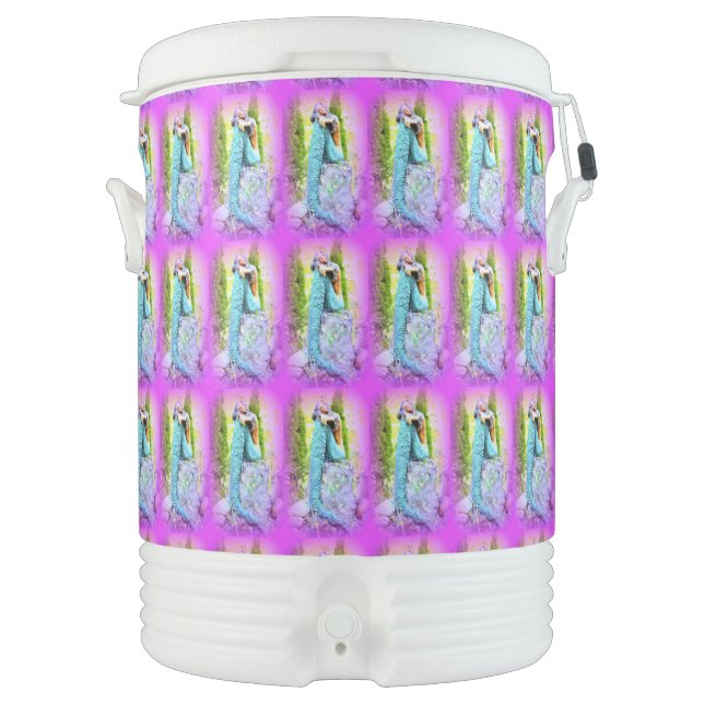 Daydreaming Mermaids Thunder_Cove Beverage Cooler (Front)
