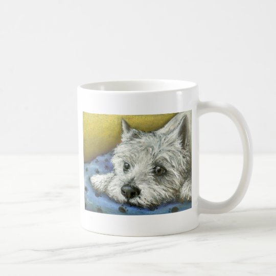 Daydreaming westie coffee mug