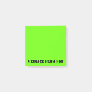 Dayglow Green Message 3 x 3 Post-it Notes