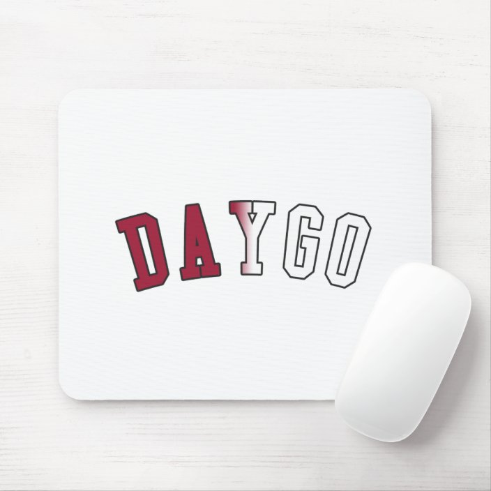 Daygo in California State Flag Colors Mousepad