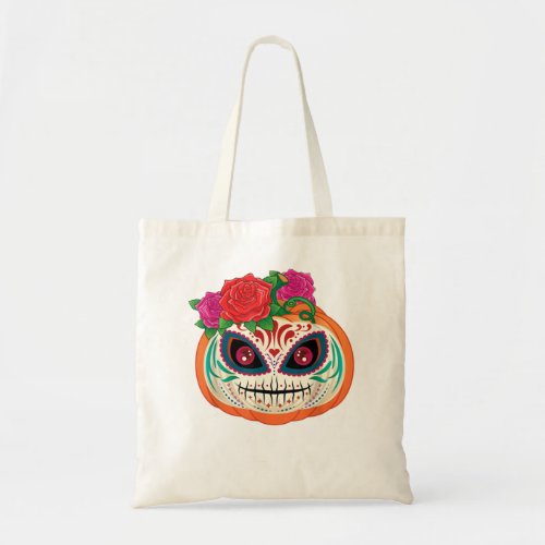 Daylight day of the dead sugar tote bag
