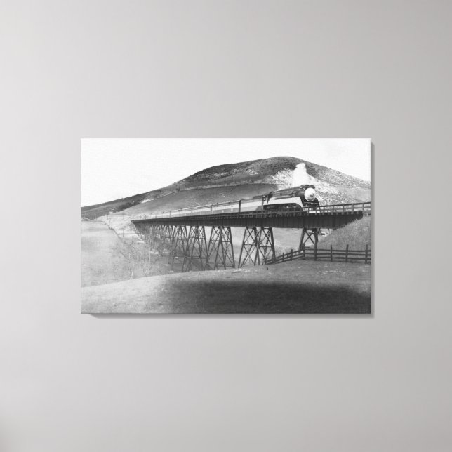 Daylight Limited Railroad over Tressel Canvas Print (Front)