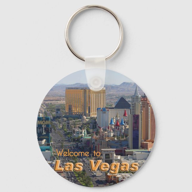 Daylight on the Las Vegas Strip Keychain (Front)